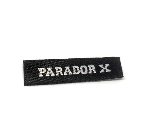 Etiqueta bordada Parador X