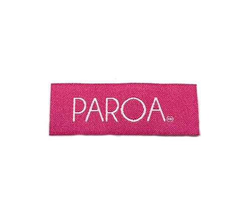 Etiqueta bordada Paroa