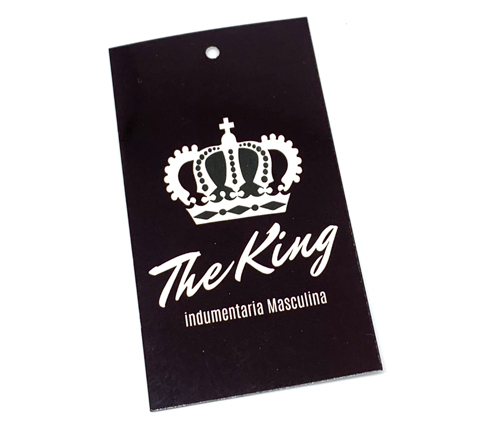 Etiqueta hangtag The King