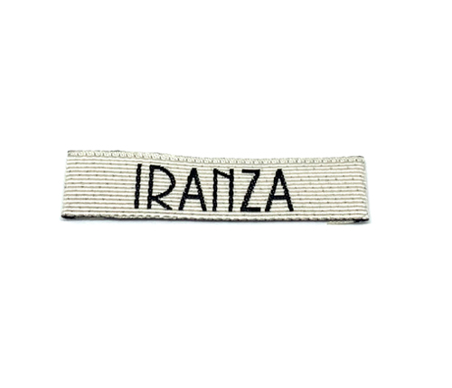 Etiqueta bordada Iranza