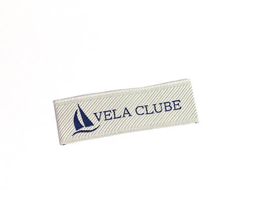 Etiqueta bordada Vela Clube