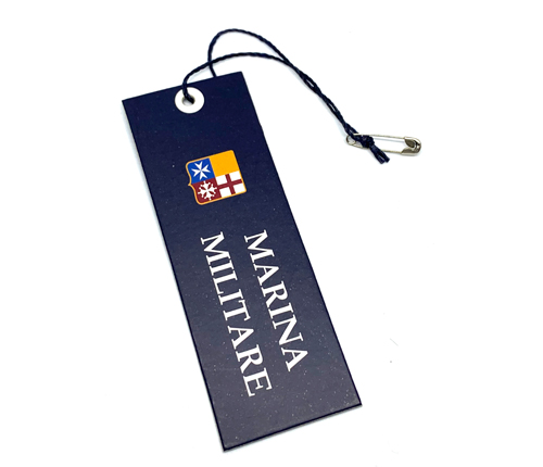 Etiqueta hangtag Marina Militare